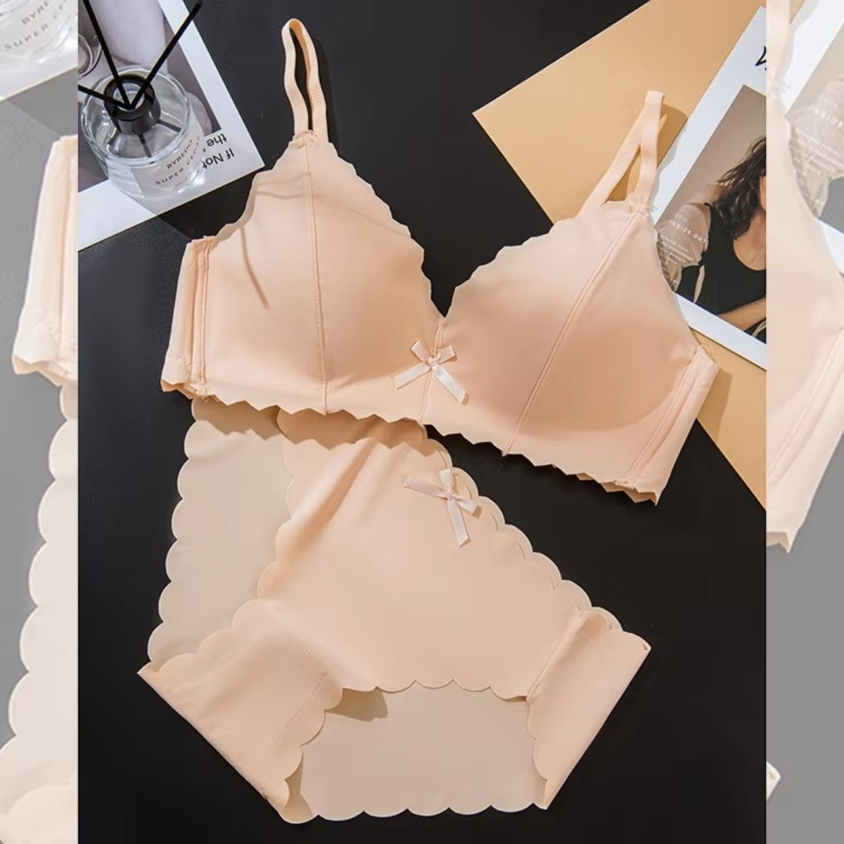 (Pack of 6) Women's Bra Panty Lingerie Set for Girl's | L-144