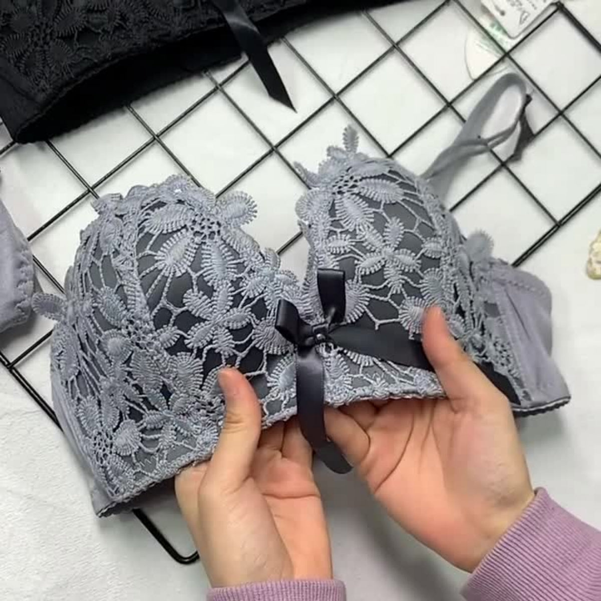 (Pack of 6) Women's Bra Panty Lingerie Set for Girl's Combo | L-93