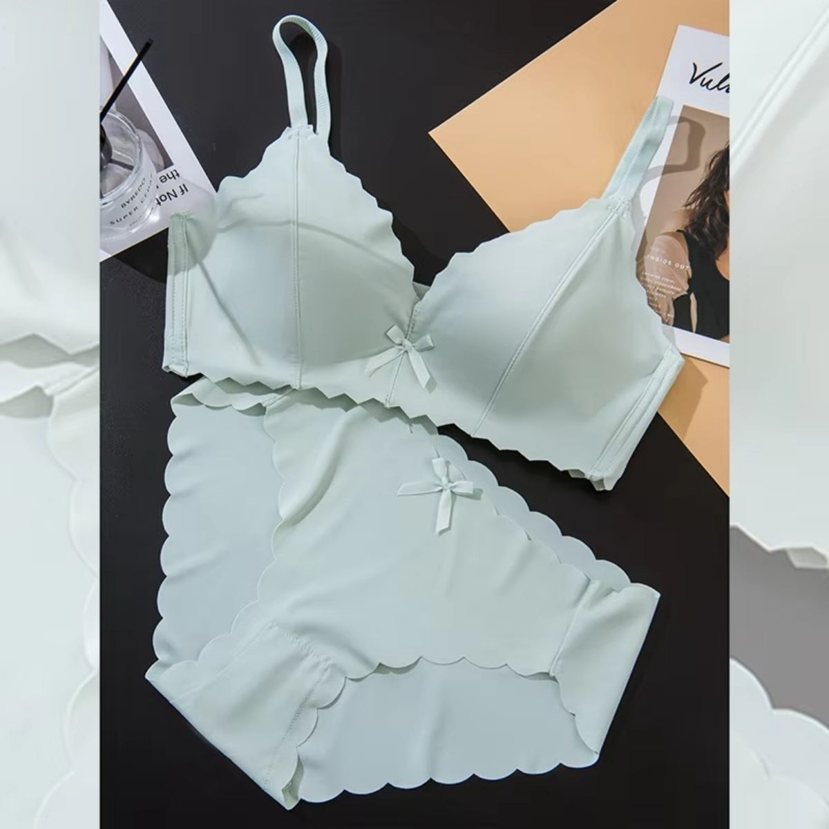 (Pack of 6) Women's Bra Panty Lingerie Set for Girl's | L-144