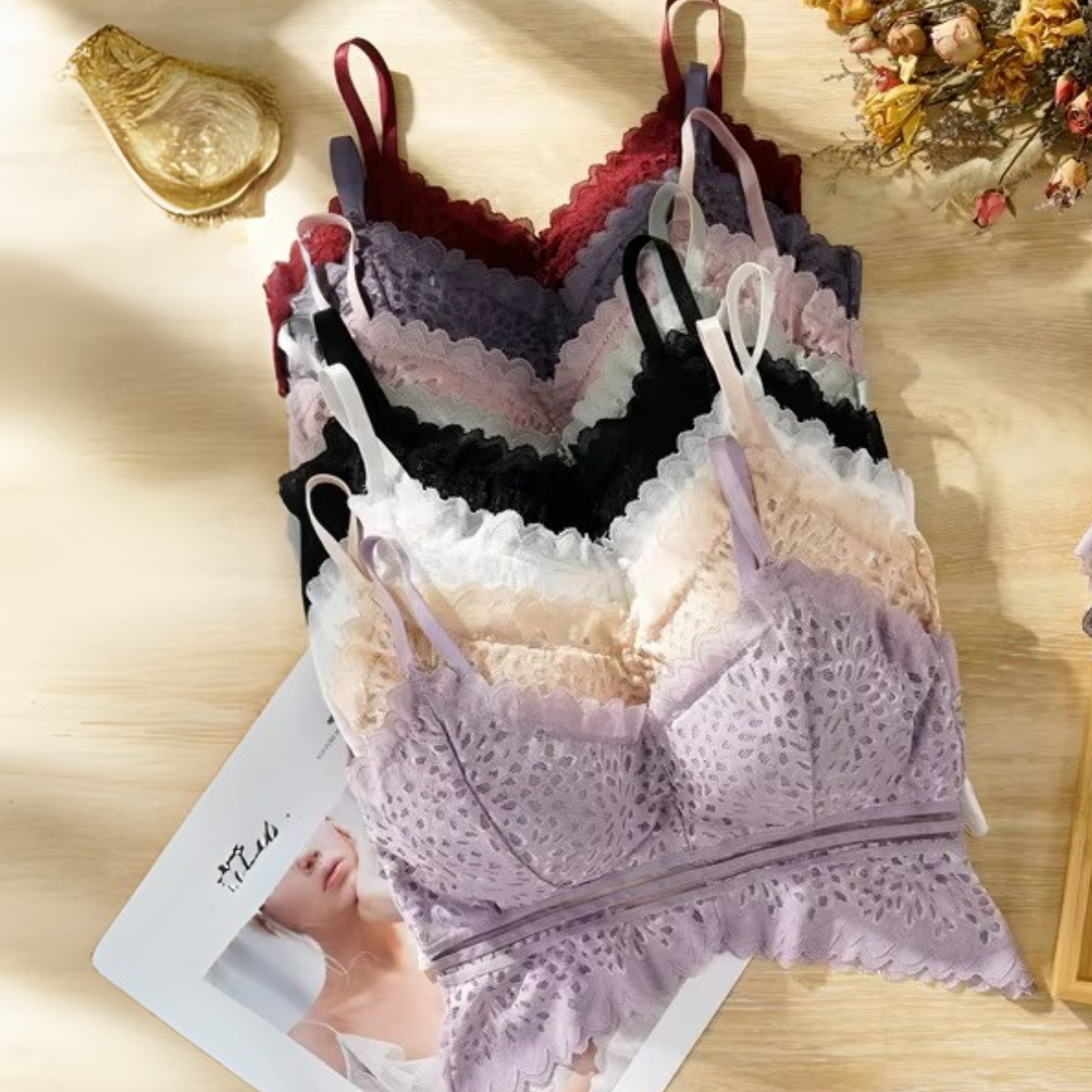 4-Pack Women’s | Trendy Bralette Collection | B-03