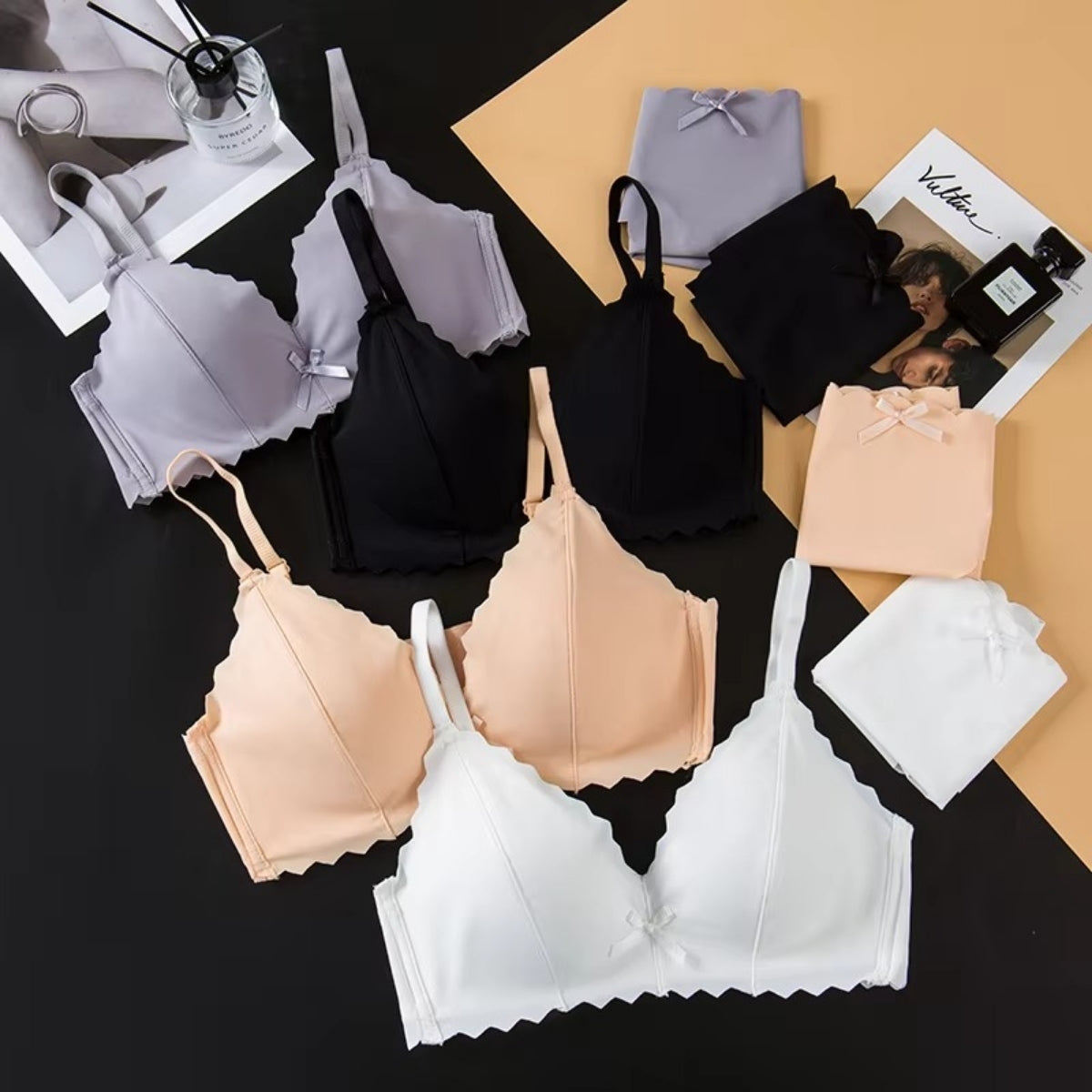 (Pack of 6) Women's Bra Panty Lingerie Set for Girl's | L-144