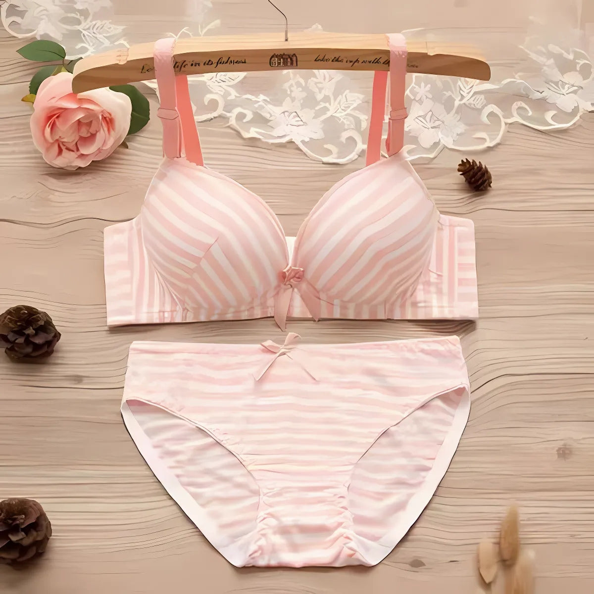 (Pack of 6) Women's  Bra Panty Lingerie Set for Girl's Combo  | L-29