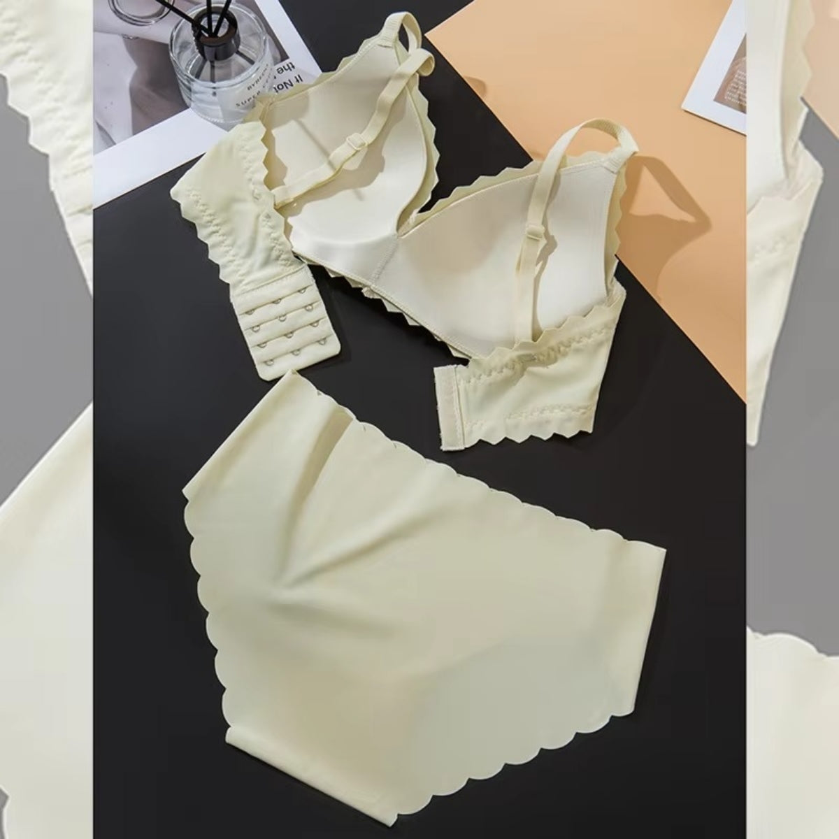 (Pack of 6) Women's Bra Panty Lingerie Set for Girl's | L-144