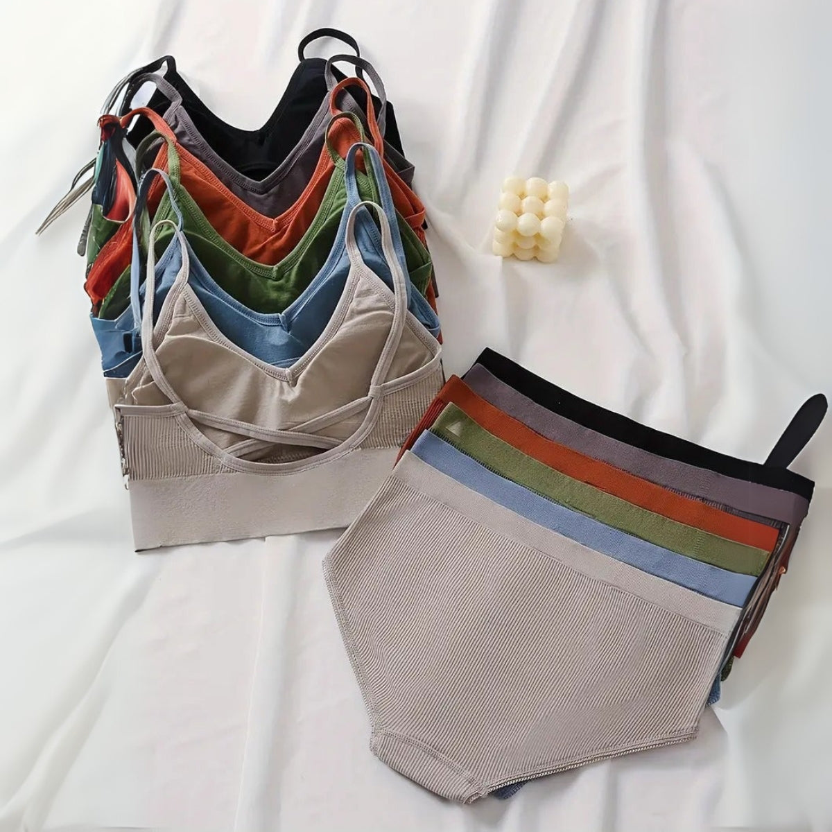 8-Pair Women's Coordinated Bra and Panty Lingerie Set | CB-01