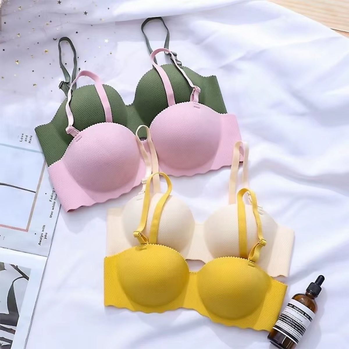 4-Pack Women’s T-Shirt Bras – Soft, Lightweight & Perfect for Everyday Wear | TB-05