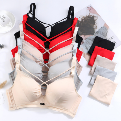 8-Pair Women's Coordinated Bra and Panty Lingerie Set | CB-04