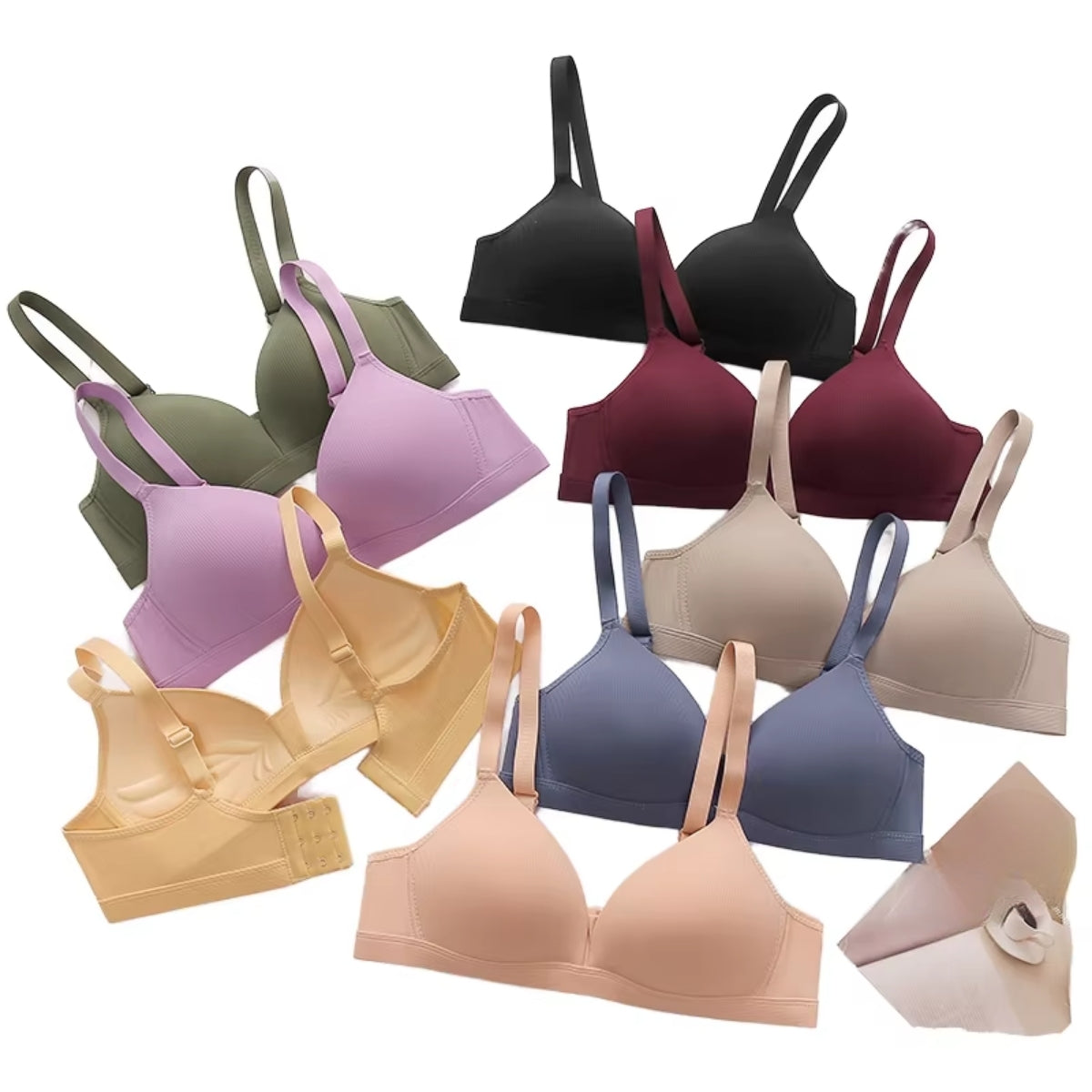 4-Pack Women’s T-Shirt Bras – Soft, Lightweight & Perfect for Everyday Wear | TB-08