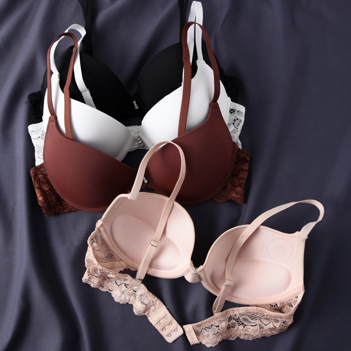 4-Pack Women’s T-Shirt Bras – Soft, Lightweight & Perfect for Everyday Wear | TB-10