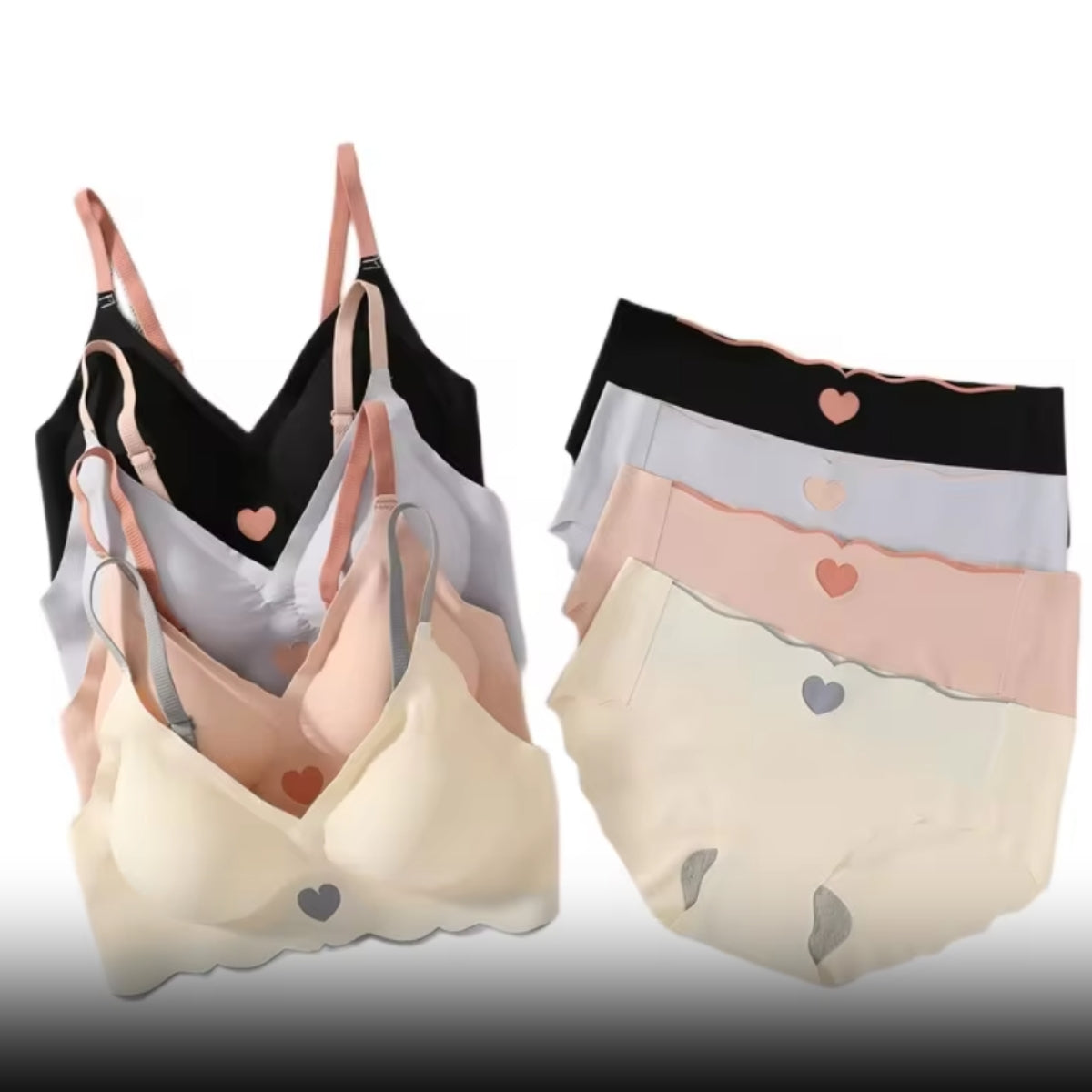 8-Pair Women's Coordinated Bra and Panty Lingerie Set | CB-03