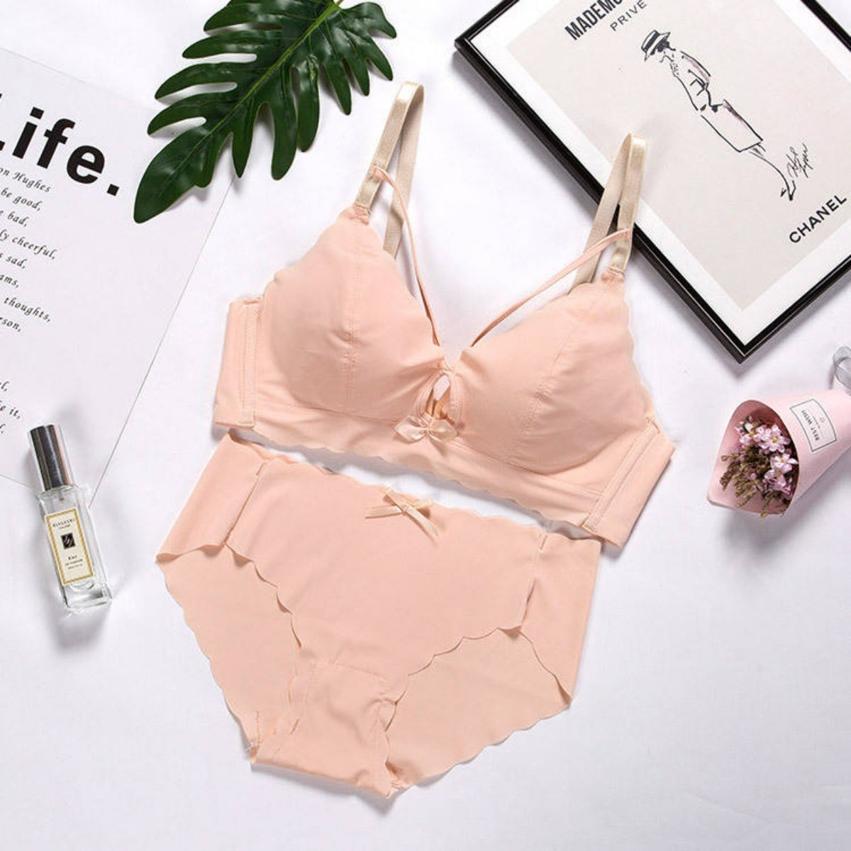 (Pack of 6) Women's Bra Panty Lingerie Set for Girl's | L-114