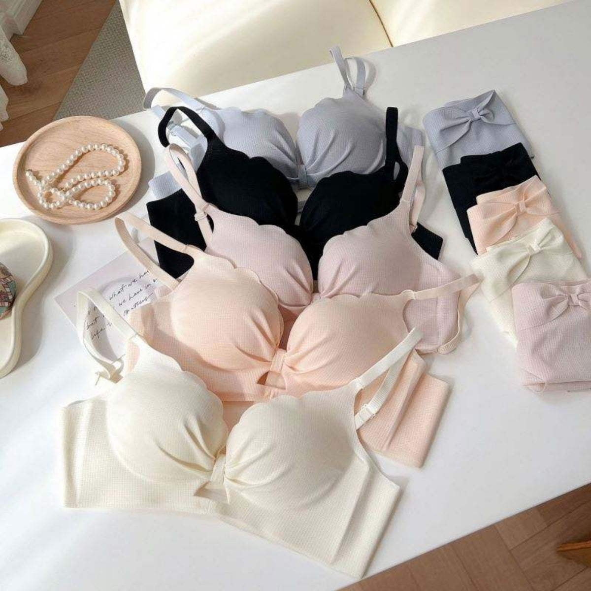 8-Pair Women's Coordinated Bra and Panty Lingerie Set | CB-09