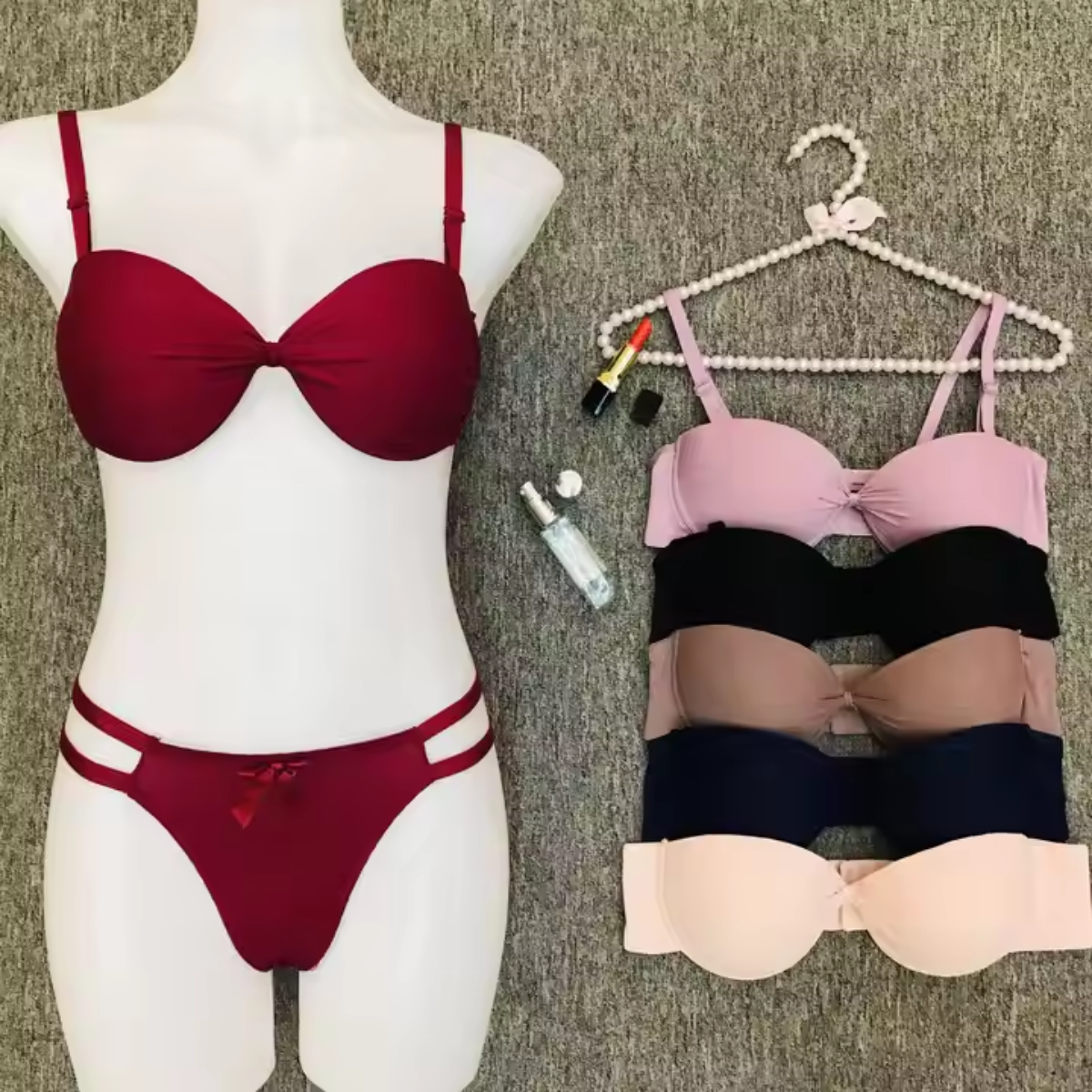 (Pack of 8) Women's  Bra Panty Lingerie Set for Girl's | BP-15