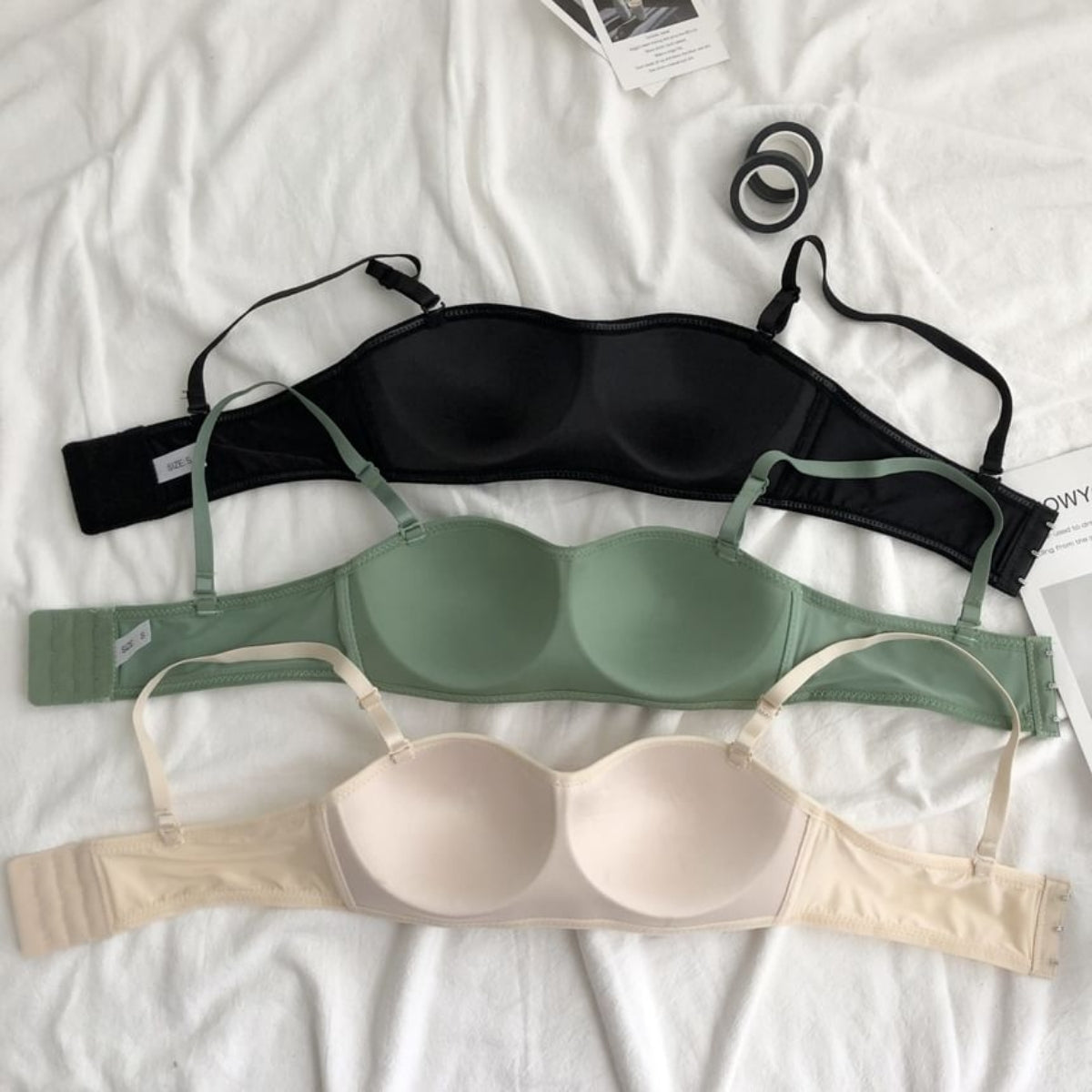 4-Pack Premium Quality Strapless Bra – Ultimate Comfort & Support | SB -18